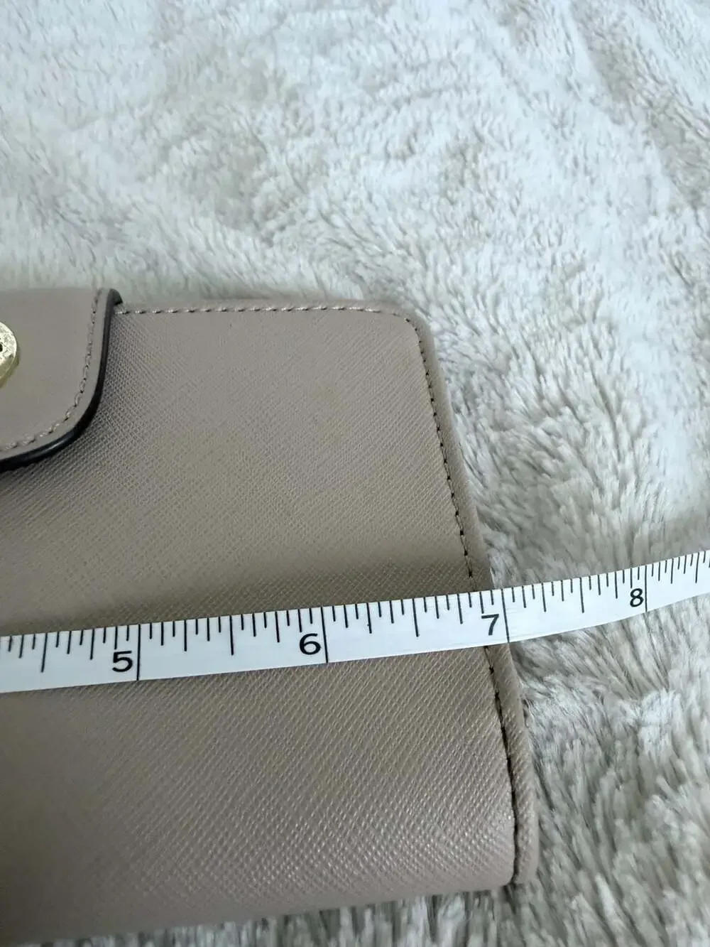 Anne Klein Faux Leather Saffiano Wristlet Wallet with Detachable Strap
